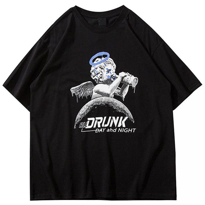 T-Shirt Oversize "Drunk" -TENSHI™ STREETWEAR